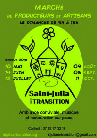 Marché de Producteurs et artisans. Le dimanche 10 mai 2015 à Saint-Julia. Haute-Garonne.  09H00
